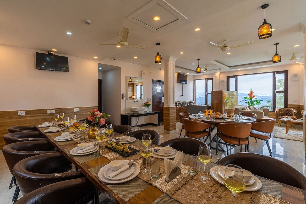 The restaurant hall